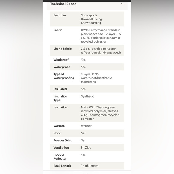 Patagonia Womens Teal Powder Town Insulated Ski Jacket - Picture 5 of 7